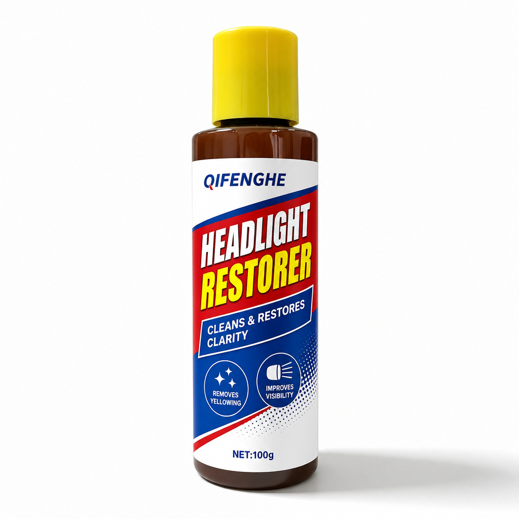 QIFENGHE Car Headlight Repair Agent 100g - Yellow Removal, Brightening, Cleaning and Restoring Agent