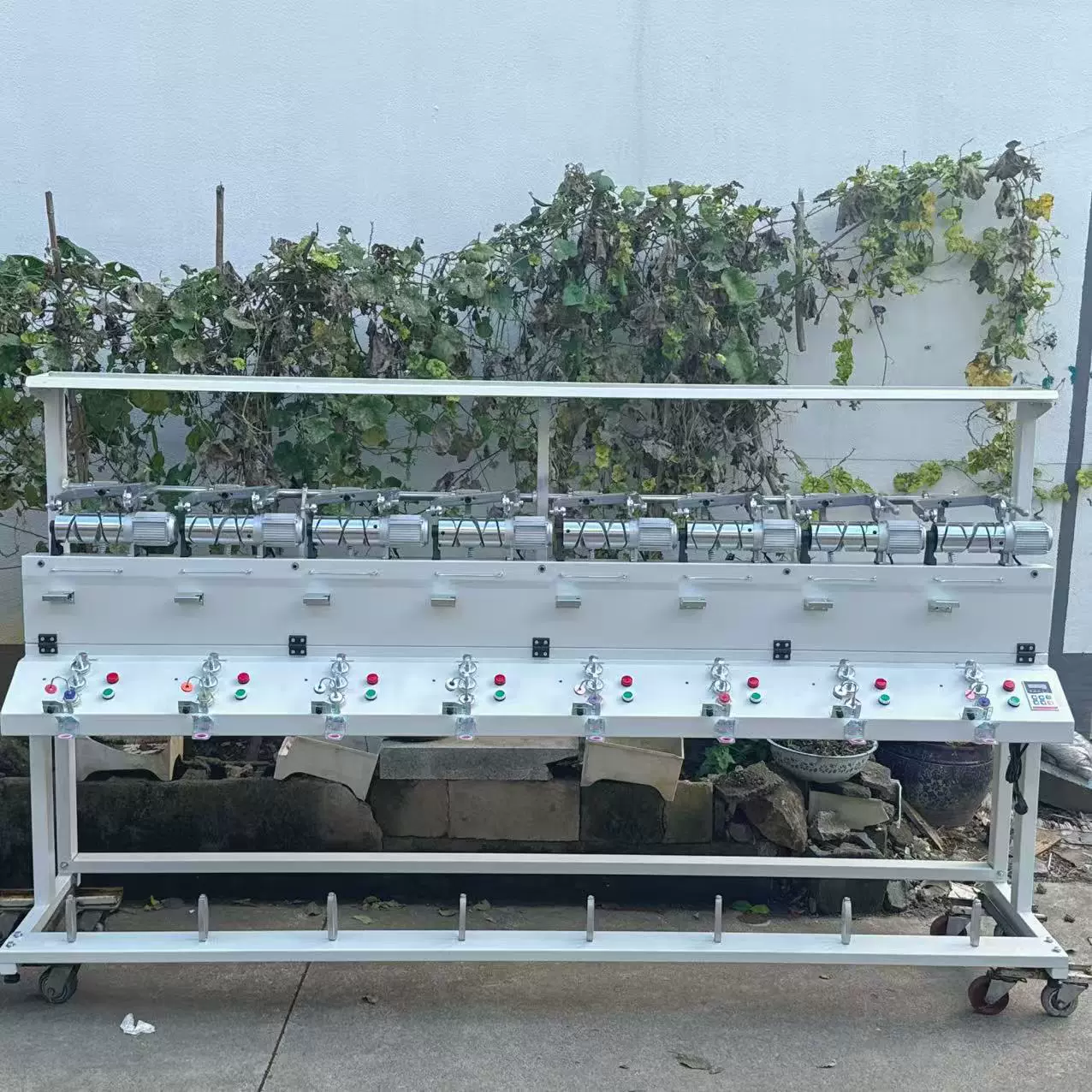 8锭交流倒纱机 统一调速 断线自停 高效络筒设备 纺织纱线倒线机