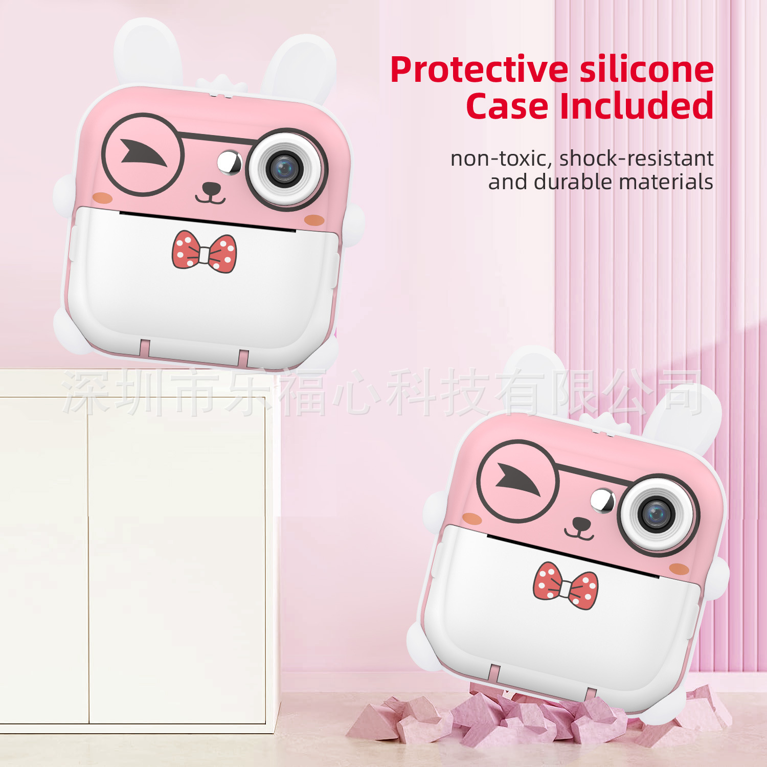 Nuevo Q5 Polaroid cámara digital de dibujos animados para niños lindo mini cámara de impresión de fotos HD para niños