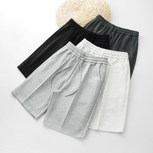 Pure Color Cotton Shorts for Men 2025 Summer New Style Cool Athlete Running Outerwear 5-Finger Casual 5-Finger Pants