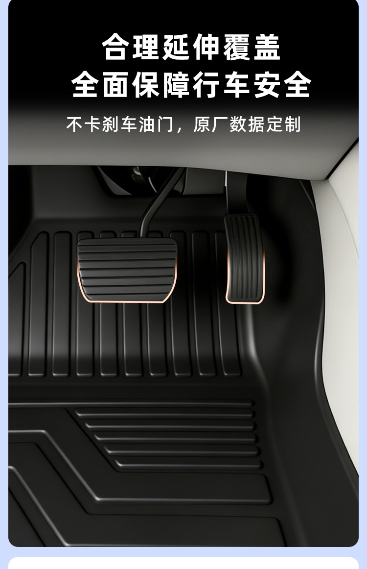 Suitable for Zhiji Ls9 Six-Seater Full-Surround Interior Modification Package, Threshold Waterproof Floor Mat Decoration, Tpe Car Floor Mats