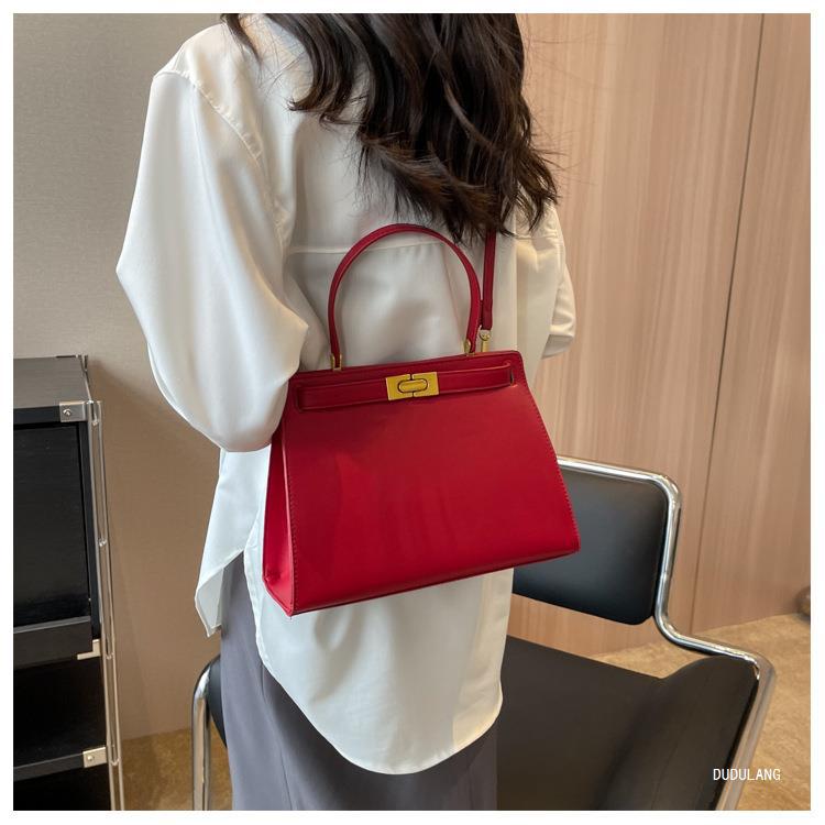 Crossbody Bag Bags Type Women's Medium Pu Leather Solid Color Vintage Style Classic Style Square Flip Cover Crossbody Bag