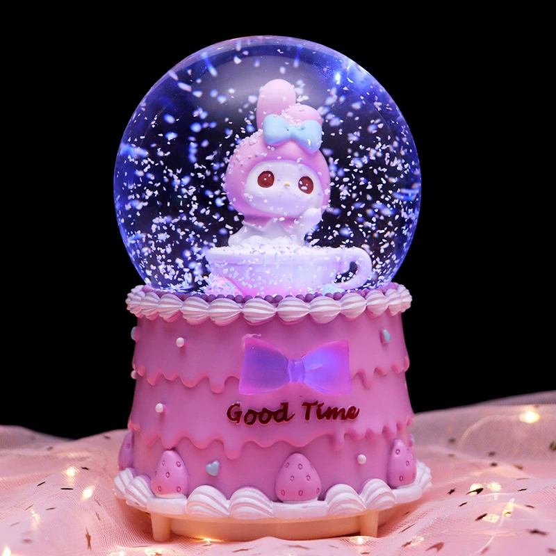 Cartoon music box, rotating rabbit