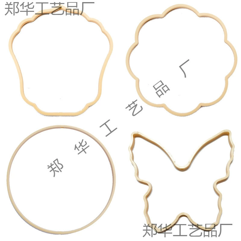 Вышитая группа вентилятор imitation bamboo внутренняя dream catcher сетка цветок легкий пластик группа вентилятор рама аксессуары костный вентилятор рама DIY рукоделие punching