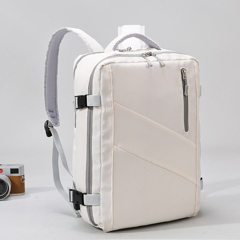 Bolsa de computadora de negocios expandible con barra de tracción, mochila de viaje de gran capacidad, mochila multifuncional para viajes de negocios cortos