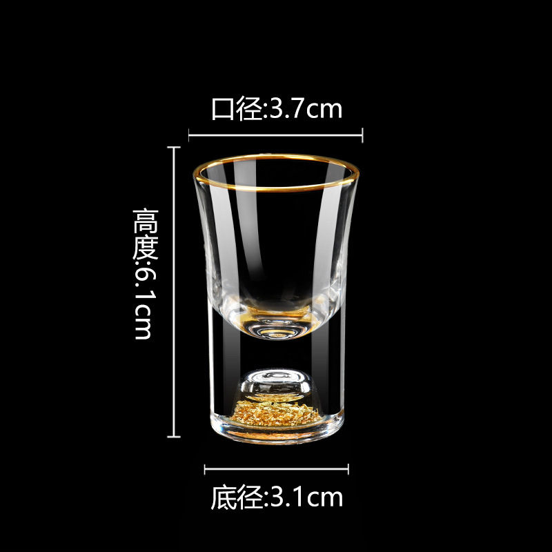 300ml copas de vino de vidrio de lámina de oro grande copas de vino de oro copas de copas de vino conjunto de copas de vino caseras pequeñas