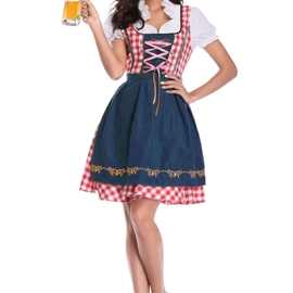 2018万圣节 德国啤酒节服装女仆装cos服装 酒庄工作服女侍应服装