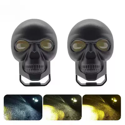 Cross-Border Supply of Led Skull Motorcycle headlights, headlights