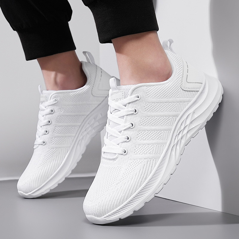 Summer white sneakers for men and women