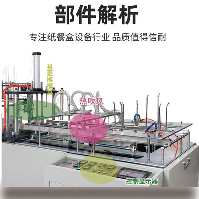 New Releases Factory direct Battalion ZCJ-W-A horizontal fully automatic Lunch box disposable Burger Box Molding Machine