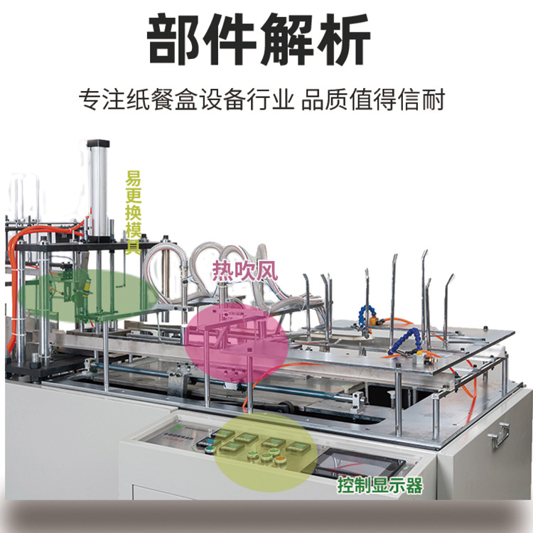 新款推出 厂家直营ZCJ-W-A卧式全自动餐盒机一次性汉堡盒成型机