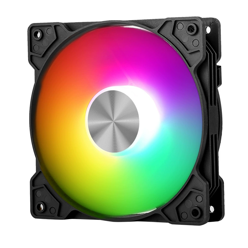 Кейс-вентилятор Фантом III (узор CD), 120×120×25 мм, подсветка RGB, IDE 4-пин, 1200 об/мин