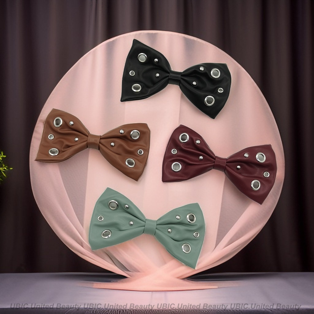 BA250801-PU皮14.5x8.5cm朋克混搭钉扣蝴蝶