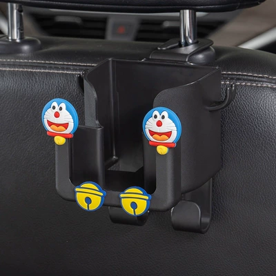 seat back car hook, cute: Car cup holder/beverage holder - 4-in-1-cup-holder-hook-dingdang-cat-1-piece