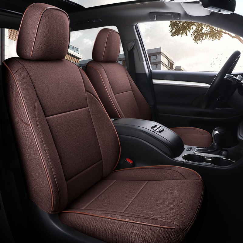 Highlander SPX Seat Cover for 7-Seat Highlander (Modelə uyğun (Original) oturacaq örtükləri) - spx-charming-coffee-five-seat-standard-edition-11