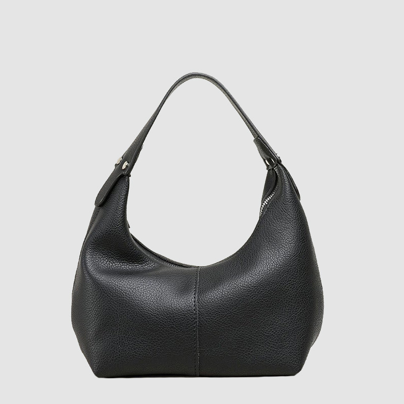 Korean Style Casual Lychee Pattern Underarm Bag for Women 2026 Fashionable Casual Soft Leather Dumpling Bag Simple Shoulder Handbag for Women Korean Style Casual Lychee Pattern Underarm Bag for Women 2026 Fashionable Casual Soft Leather Dumpling Bag Simple Shoulder Handbag for Women