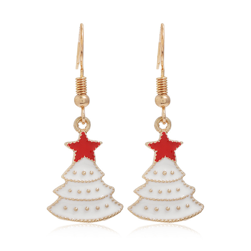 Fashion Christmas Tree Santa Claus Alloy Plating Women's Drop Earrings 1 Pair display picture 12