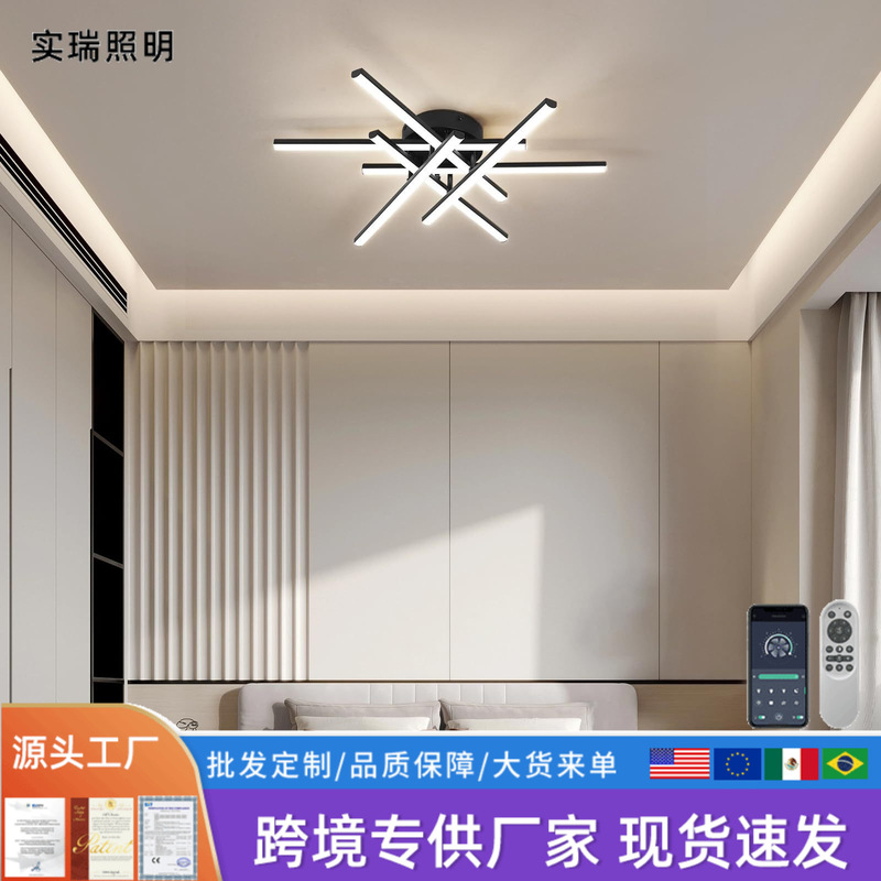 Cross-border minimalist living room ceiling light, bedroom light, long-line room light, modern simple light luxury entrance LED lighting fixture Cross-border minimalist living room ceiling light, bedroom light, long-line room light, modern simple light luxury entrance LED lighting fixture