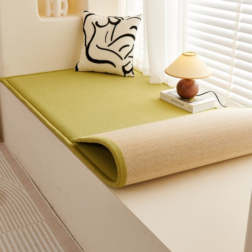 Liangzhu Teddy Velvet Double-sided Bay Window Mat Window Sill Mat  New Four Seasons Solid Color Balcony Mat Thickened