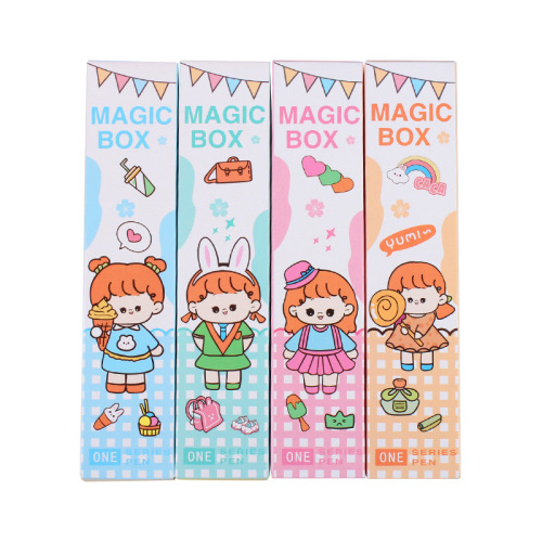 Creative cartoon blind box pen student learning supplies small prizes neutral pen blind box stationery wholesale