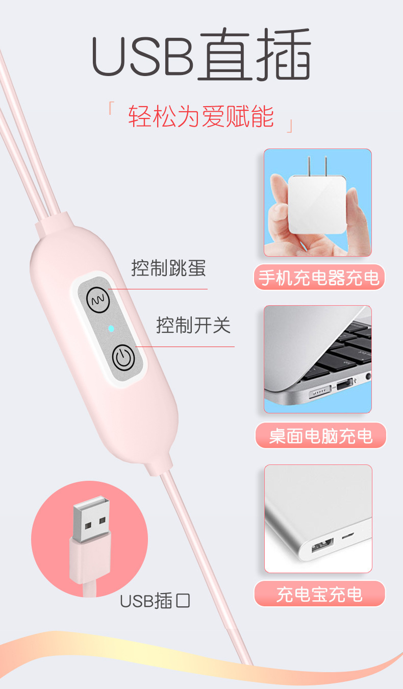 Breast Vibrating Massager with Nipple Clamp, USB or Rechargeable Remote Options — detail image 6
