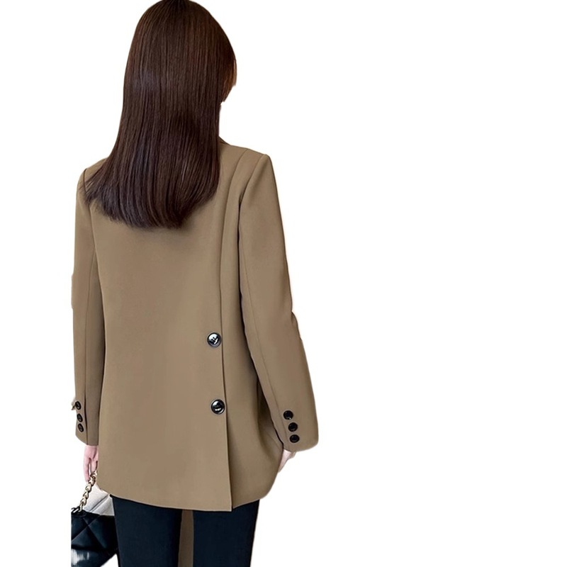 厚手のスーツジャケット レディース 秋冬 韓国風 小柄な方向け カジュアル オフィス トレンド スーツジャケット|undefined