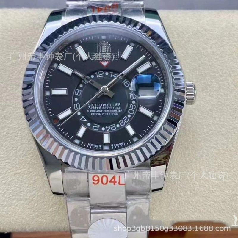 ZF Sky Walkingman 9001 Sailor Series Швейцария Двойной часовой пояс NOBO мужские роботизированные часы Внешняя торговля оптом