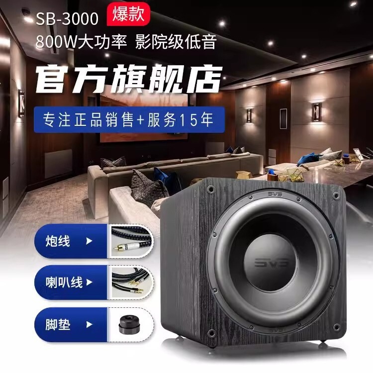 SVS American overweight subwoofer sealed SB 3000 living room active Audio home home theater High Power