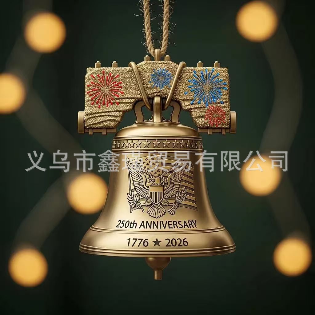 Nuevos productos transfronterizos Estados Unidos 250 aniversario Bell Ornament acrílico