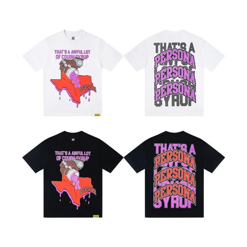 国境を越えた貿易のトレンドブランド THAT'S A AWFUL LOT OF COUGH SYRUP ゆったり男女兼用半袖Tシャツ|undefined