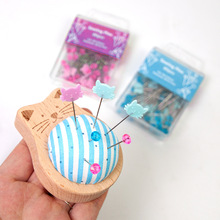 家用缝纫针木质底座针插包 手工diy定位针工具插针垫固定针缝纫包