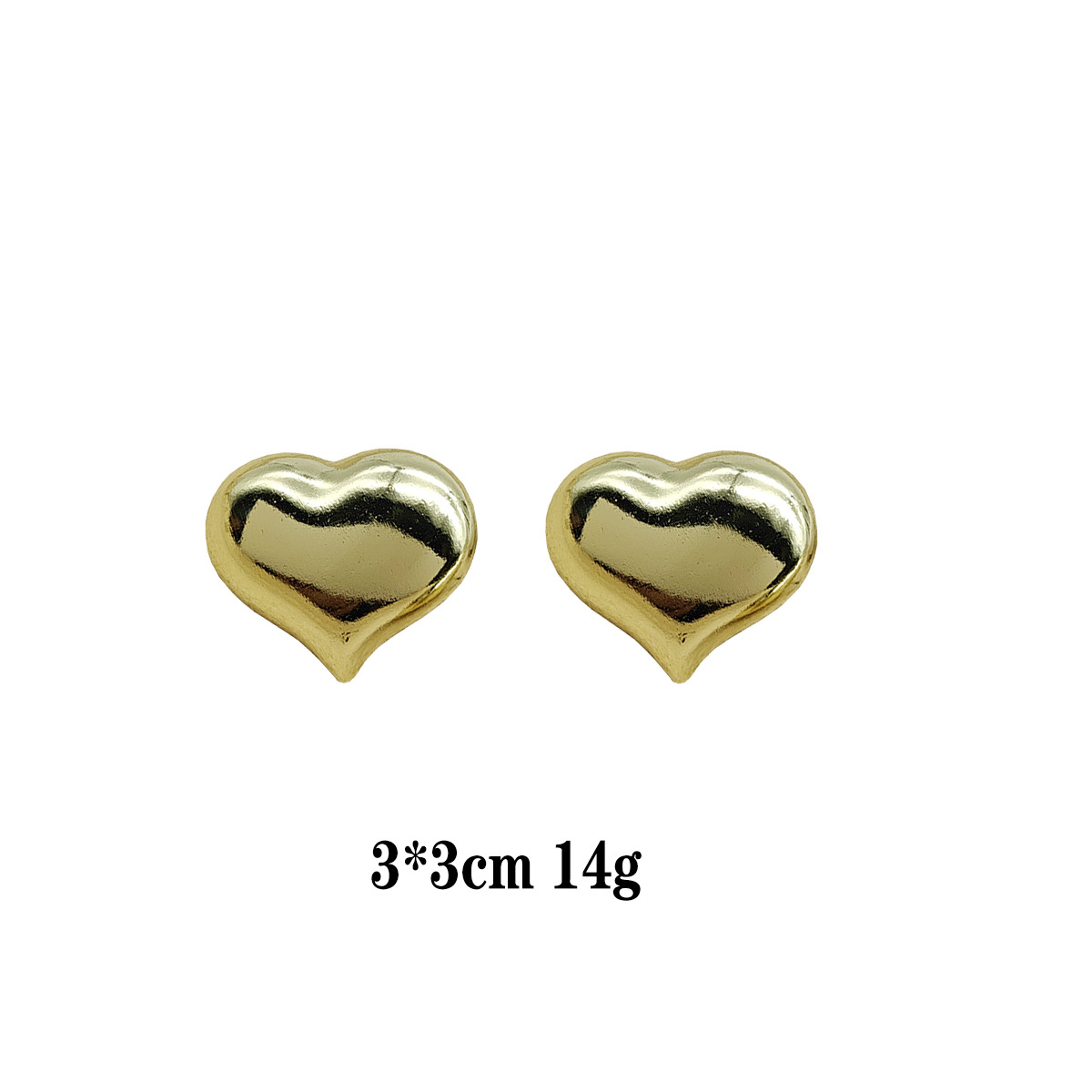 Pendientes de moda europeos y americanos Pendientes calientes Pendientes chapados en oro de lujo ligero Pendientes brillantes que no se desvanece Bola de oreja dorada transfronteriza image 31