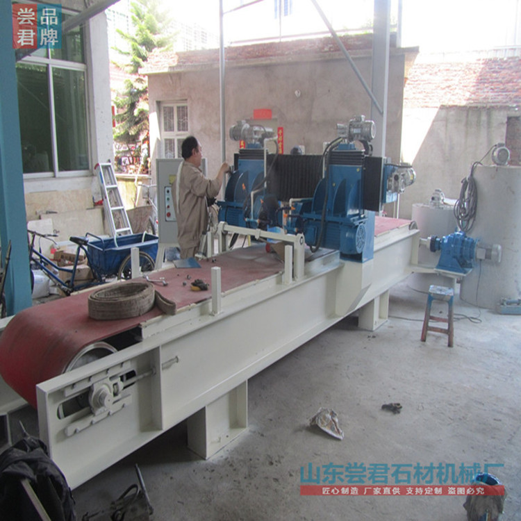供应石材设备 HSQ-120型双头双片切割机 花岗石自动切割机