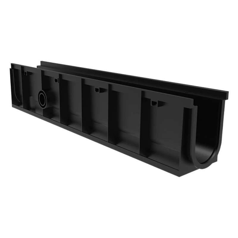 Утоленный HDPE дренажный желоб U-образный желоб наружный внутренний дренажный резервуар пластиковый завод оптом пластиковый дренажный желоб