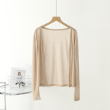 2025 весна и летняя лесная история Tiansi Cardigan без пуговиц, тонкая кожа и дышащая чистая и расслабленная кондиционера