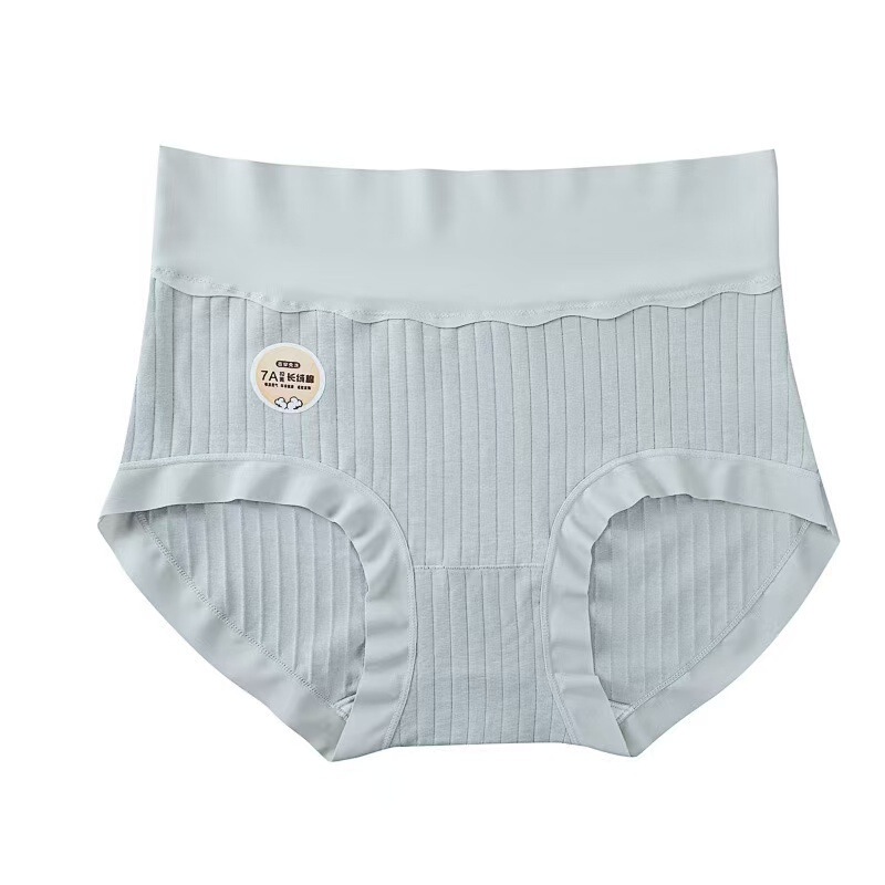 纯棉内裤女高腰收腹7A抗菌桑蚕丝裆提臀收小肚子透气无痕大码内裤|undefined