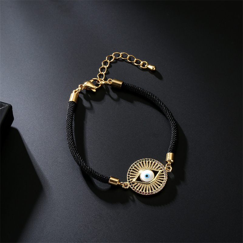 Fashion Eye Copper Bracelets Plating Zircon Copper Bracelets