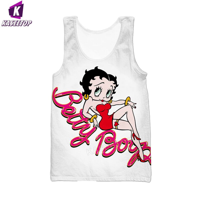 Foreign trade manufacturers supply 2023 Summer new Betka doll 3D digital printing men's short sleeve t-shirt