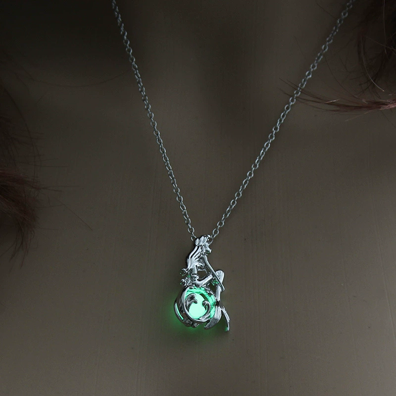Серебряное ожерелье Nooxian Lotus Flower Pearl Pendant Necklace — европейский стиль, простой элегантный, универсальный городской стиль