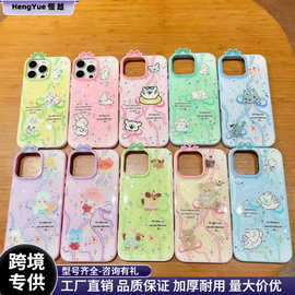少女粉蝴蝶结可爱小猫适用iPhone16ProMax苹果14/13/12手机壳新款