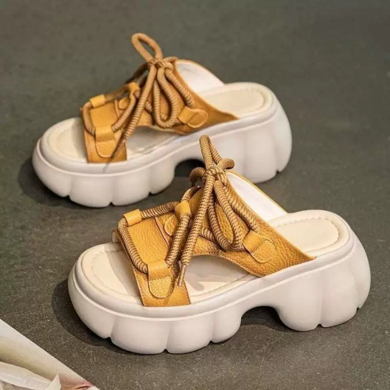 Summer shoes, high sandals platform, soft sole