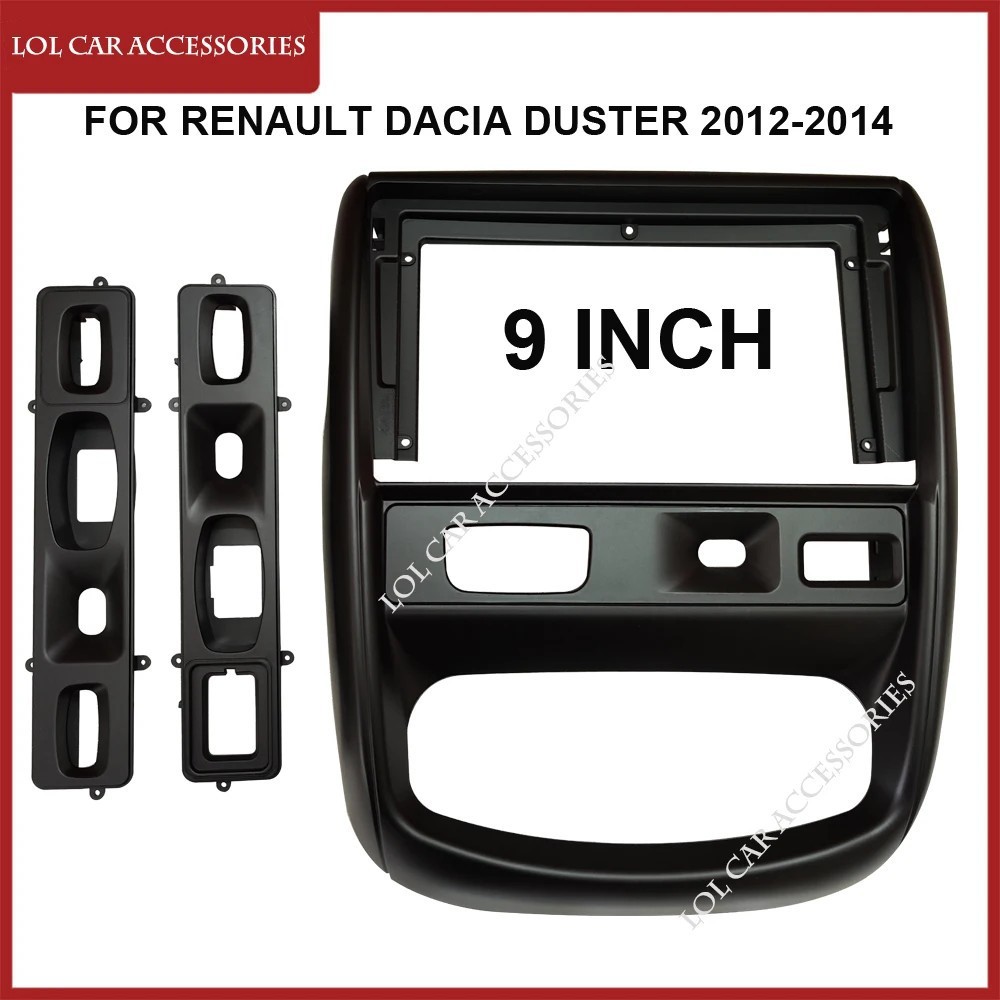 Applicable to 2012+ Renault Duster/2014-2016 Nissan Terrano Central Control Car Navigation Panel Frame