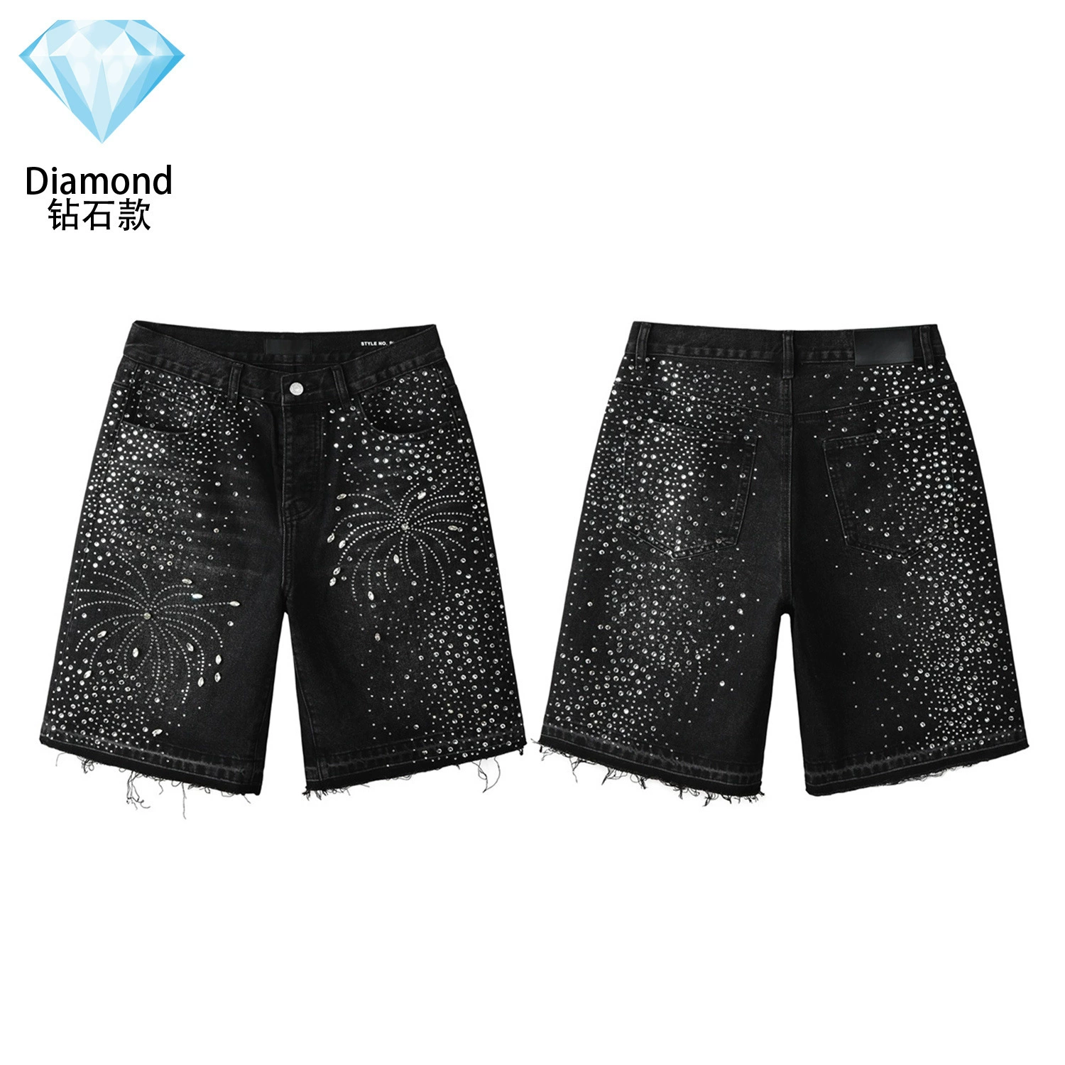 Европейский и американский трендовый бренд LIMITED PURPLE SHORTS фиолетовые брендовые уличные хип-хоп рваные distressed джинсовые шорты