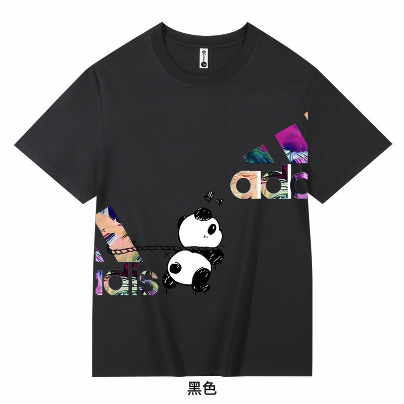 Adidas classic pure cotton sports top short-sleeve T-shirt men's wear 2026 summer round neck simple knitted loose-fit tee Adidas classic pure cotton sports top short-sleeve T-shirt men's wear 2026 summer round neck simple knitted loose-fit tee
