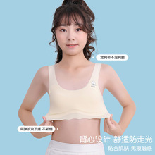 少女儿童发育期内衣 小学生无痕运动背心防凸点舒适薄款抹胸文胸