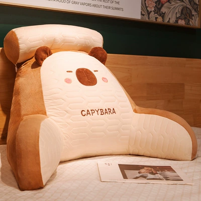 Multi-function pad Waist Pillows, Large Backrests, Sofa - medium-cushion-headrest-seat-recommendation-60x40cm-independent-liner-is-removable-and-washable-new-latex-capybara-skin-friendly-latex-sandwich-material-shell