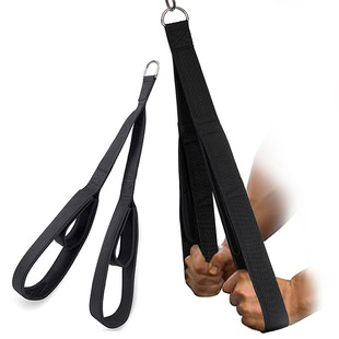 Cross-Border Double-Headed Muscle Rope Training Double-Headed Tension Rope Muscle Exercise Fitness Handle Lower Waist Rope Arm Strength Rope