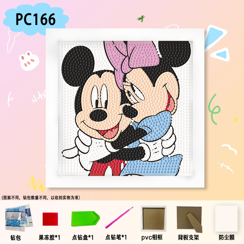 Nueva pintura de diamantes Nezha para niños hechos a mano bricolaje dibujos animados Sanrio pegatinas de mampostería juguetes de diamantes adhesivos para niñas