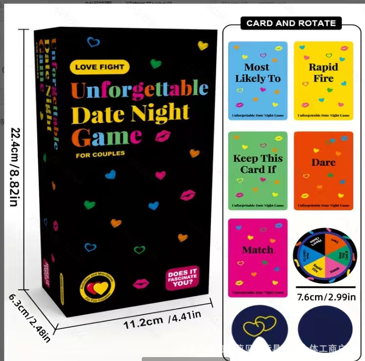 Noches de citas de parejas transfronterizas sincero aventura para adultos juegos de fiesta juegos de cartas de doble juego