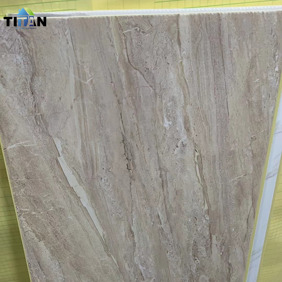 Exportación PVC fuelle plástico acero PVC techo 9mm espesor 30cm ancho transferencia blanco